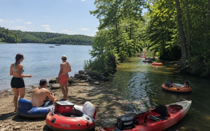 Monroe Lake and nearby Southern Indiana tubing recreation